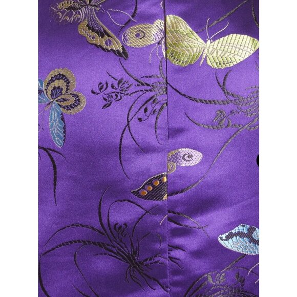 Sau Lee Jayde Feather Trim Satin Dress - Picture 5 of 8